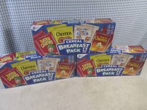 (C-1) 3) 8 Pouch Boxes Cereal Breakfast Packs Past Date