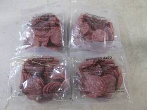 (B-2) 2 Pounds Uncured Hard Salami 4) 12 Pound Pouches
