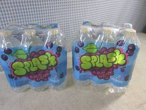 (C-2) 2 - 6-Packs Splash Blast Acri Grape Water 16.9oz Bottles