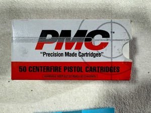 357 Magnum PMC Ammunition. Partial Box 44 Centerfire Pistol Cartridges