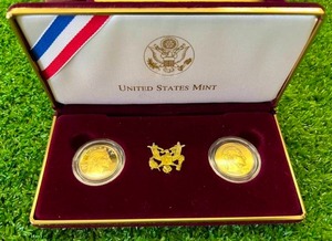 US Mint George Washington Commemorative Gold Coins - $5 Proof & Uncirculated