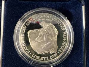 National Law Enforcement Officers Memorial Commemorative Proof Silver Dollar