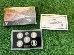 2013 US Mint America the Beautiful Quarters Silver Proof Set