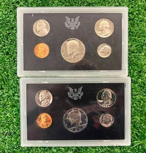 2 1971 US Mint Proof Sets