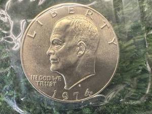 1974 Eisenhower Uncirculated 40% Silver Dollar