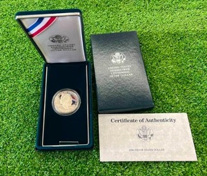 1990 US Eisenhower Centennial Silver Dollar
