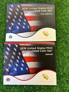 2018 US Mint Uncirculated Coin Sets - Philadelphia & Denver