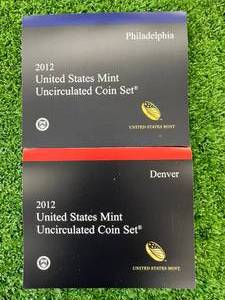 2012 US Mint Uncirculated Coin Sets - Philadelphia & Denver