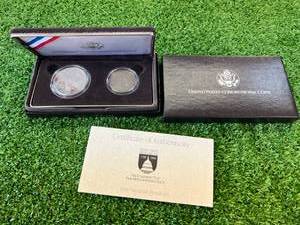 1989 US Congressional Proof Coins - Silver Dollar & Half Dollar