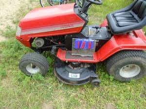 Montgomery Wards 11 hp riding mower. Good used condition. Tested & works. As shown.