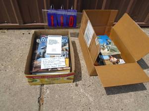 Qty of 2 boxes of huntinggun books. As shown.