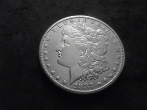 lot 10 image: 1883 CC Morgan Silver Dollar