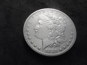 lot 14 image: 1885 S Morgan Silver Dollar