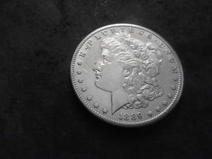 lot 21 image: 1889 S Morgan Silver Dollar