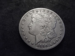 lot 22 image: 1890 CC Morgan Silver Dollar