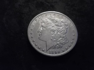 lot 23 image: 1890 S Morgan Silver Dollar