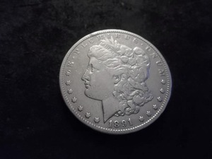 lot 24 image: 1891 CC Morgan Silver Dollar