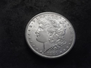 lot 25 image: 1891 S Morgan Silver Dollar