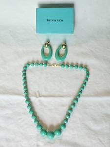 lot 6 image: Tiffany & Co. Earring and Necklace Set