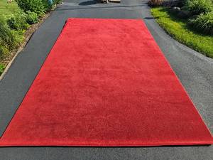 lot 60 image: Burgundy Red Large Area Rug