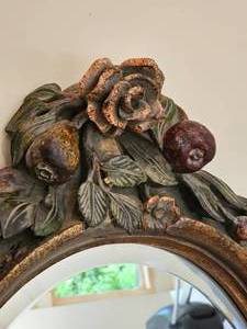 lot 74 image: Baroque Revival Oval Mirror