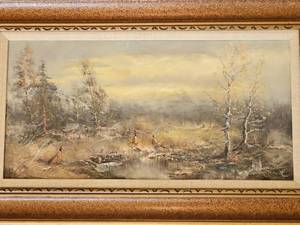 lot 28 image: Pheasants in the Brush