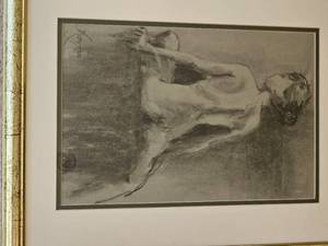 lot 129 image: Nude Pose Print Mary Anon