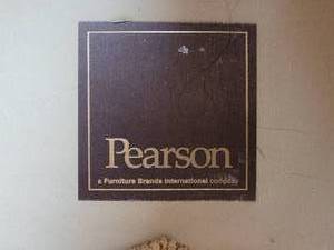 lot 2 image: Luxurious Pearson Arching Sectional 4 Cushion Sofa - Tan