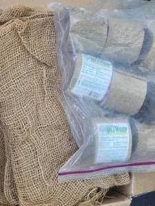 lot 218 image: Burlap Tree Trunk Protection Kit