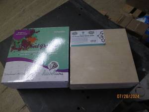 lot 185 image: package of new davelion 10 inch x 10 inch pure birch wood panels 4 in box new