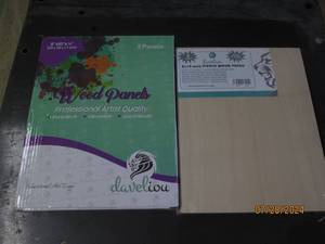 lot 188 image: package of new davelion 8 inch x 10 inch pure birch wood panels 4 in box new