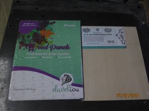 lot 190 image: package of new davelion 8 inch x 10 inch pure birch wood panels 4 in box new