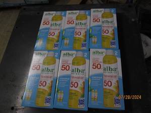 lot 243 image: 6 packages of 2 alba botanica broad spectrum 50 spf hawaiian suncreen