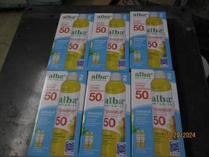 lot 245 image: 6 packages of 2 alba botanica broad spectrum 50 spf hawaiian suncreen