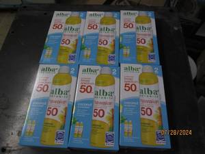 lot 249 image: 6 packages of 2 alba botanica broad spectrum 50 spf hawaiian suncreen