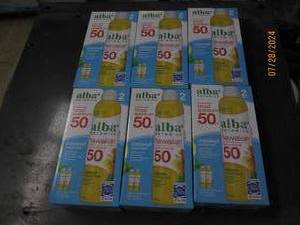 lot 251 image: 6 packages of 2 alba botanica broad spectrum 50 spf hawaiian suncreen