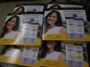 lot 255 image: 6 pacakges of 2 neutrogena ultra sheer dry tuch spf 55 sunscreen