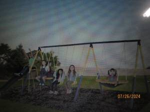 lot 1 image: Natus Sportspower Super Star Swing and Slide Set