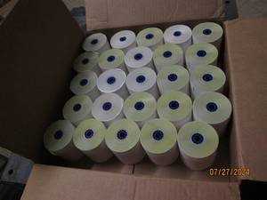 lot 25 image: case of recipt paper...
