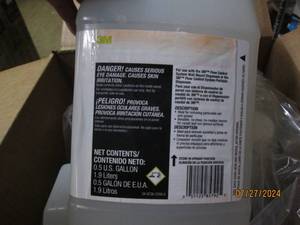 lot 46 image: case of 4 3m peroxide cleaner concentrate .5 gallons