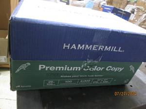 lot 52 image: case of hammermill premium color copy paper 11x17 inch 2,000 sheets