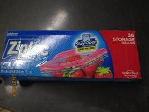 lot 78 image: package of ziploc gallon storage bags