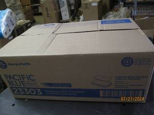 lot 90 image: case of pacific blue multifold recycled paper towels brown 4000 in case