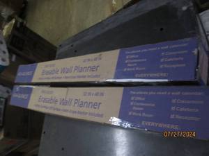 lot 97 image: 2 two sided erasable wall planners 32 inch x 48 inch