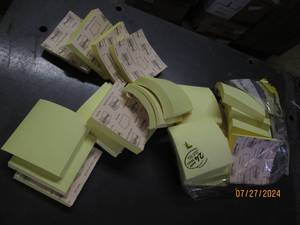 lot 103 image: lot of post it notes...