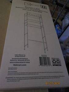 lot 114 image: case of 3 mat blk bathroom space savers new