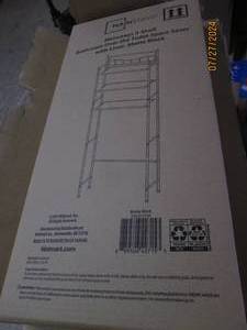 lot 116 image: case of 3 mat blk bathroom space savers new