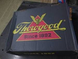 lot 122 image: thorogood steel toe boots size 9m mens and 11 m womens