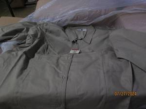 lot 144 image: case of 15 new clique button up long sleeve work shirts size 2x