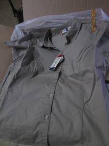 lot 145 image: case of 20 new clique xl button up short sleeve work shirts